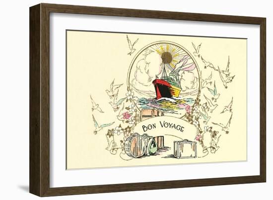 Bon Voyage Card-null-Framed Art Print