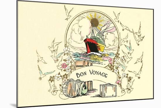 Bon Voyage Card-null-Mounted Art Print