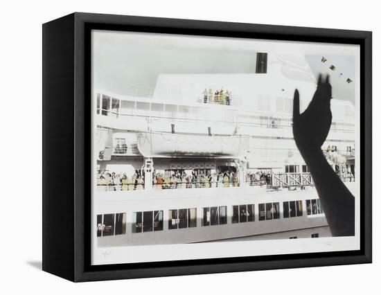 Bon Voyage Cruise Ship Farewell-Theo Westenberger-Framed Stretched Canvas