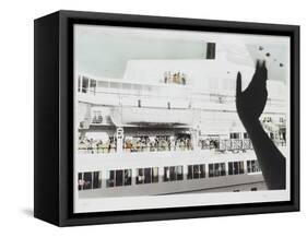 Bon Voyage Cruise Ship Farewell-Theo Westenberger-Framed Stretched Canvas