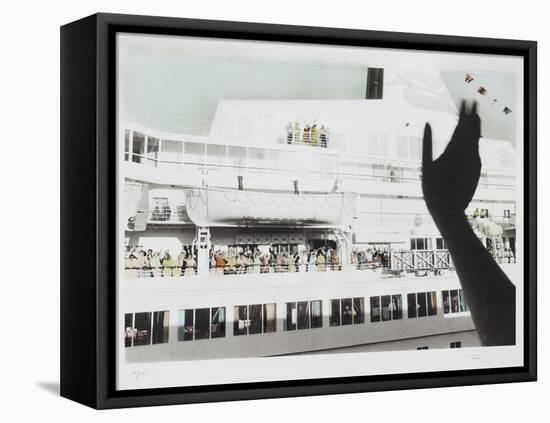 Bon Voyage Cruise Ship Farewell-Theo Westenberger-Framed Stretched Canvas