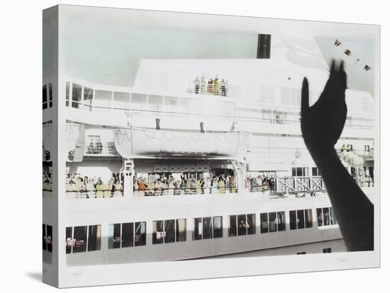 Bon Voyage Cruise Ship Farewell-Theo Westenberger-Stretched Canvas