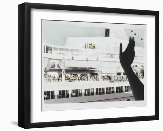 Bon Voyage Cruise Ship Farewell-Theo Westenberger-Framed Photographic Print