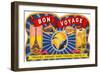 Bon Voyage, Label-null-Framed Art Print