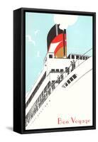 Bon Voyage, Steamship Disembarking-null-Framed Stretched Canvas