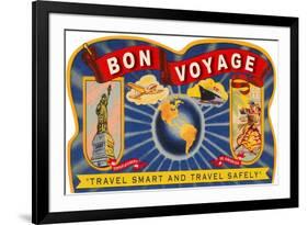 Bon Voyage, Travel Smart-null-Framed Premium Giclee Print