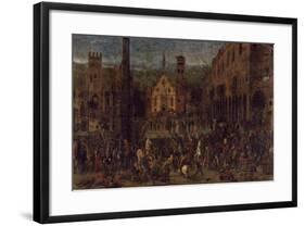 Bonacolsis' Expulsion, 1328-Domenico Morone-Framed Giclee Print