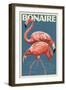 Bonaire, Dutch Caribbean - Flamingo-Lantern Press-Framed Art Print