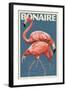 Bonaire, Dutch Caribbean - Flamingo-Lantern Press-Framed Art Print