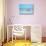 Bonaire, Dutch Caribbean - Flamingos and Ocean-Lantern Press-Stretched Canvas displayed on a wall