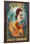 Bonaire, Dutch Caribbean - Mermaid-Lantern Press-Framed Art Print