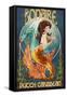 Bonaire, Dutch Caribbean - Mermaid-Lantern Press-Framed Stretched Canvas