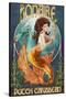 Bonaire, Dutch Caribbean - Mermaid-Lantern Press-Stretched Canvas