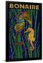 Bonaire, Dutch Caribbean - Seahorse Mosaic-Lantern Press-Framed Art Print