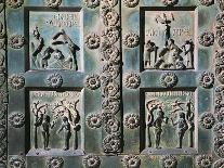 Annunciation, Bronze Panels from St Ranieri's Door, Ca 1180-Bonanno Pisano-Framed Giclee Print