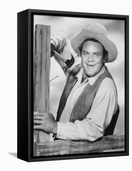 Bonanza, Dan Blocker, 1959-1973-null-Framed Stretched Canvas