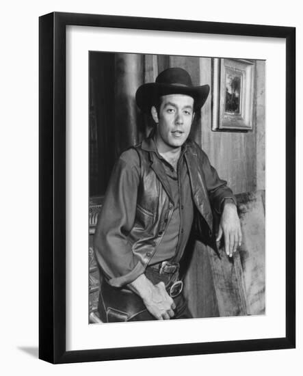 Bonanza, Pernell Roberts, 1959-1973-null-Framed Photo