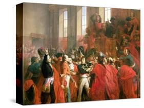 Bonaparte and the Council of Five Hundred at St. Cloud, 10th November 1799, 1840-Francois Bouchot-Stretched Canvas