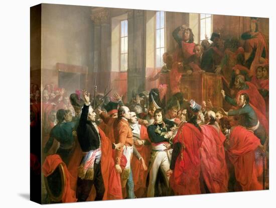 Bonaparte and the Council of Five Hundred at St. Cloud, 10th November 1799, 1840-Francois Bouchot-Stretched Canvas