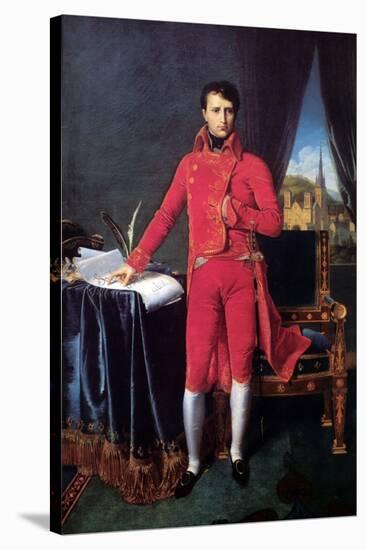 Bonaparte as First Consul-Jean-Auguste-Dominique Ingres-Stretched Canvas