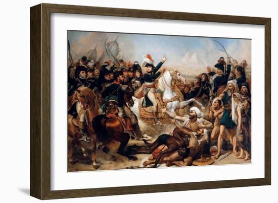 Bonaparte at the Battle of the Pyramids on July 21, 1798-Antoine-Jean Gros-Framed Giclee Print