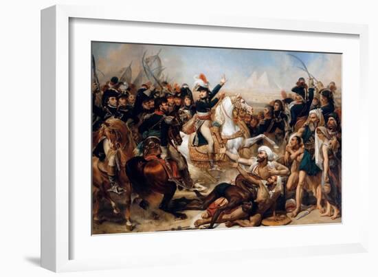 Bonaparte at the Battle of the Pyramids on July 21, 1798-Antoine-Jean Gros-Framed Giclee Print