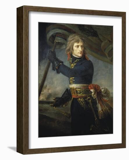 Bonaparte at the Bridge of Arcole, 17, November 1796-Antoine Jean Gros-Framed Giclee Print