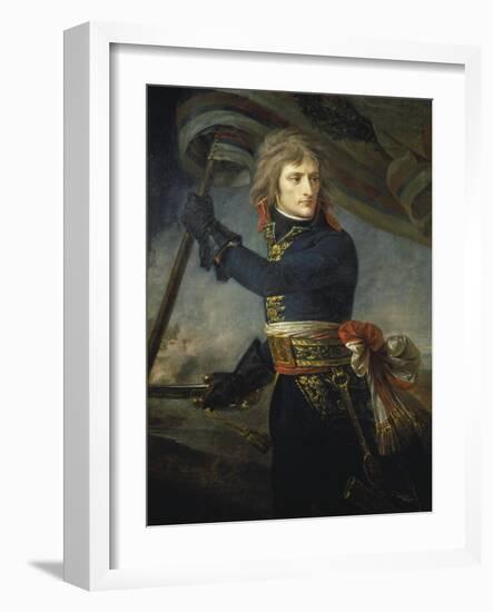 Bonaparte at the Bridge of Arcole, 17, November 1796-Antoine Jean Gros-Framed Giclee Print