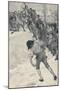 'Bonaparte Attacking Snow Forts at the School of Brienne', 1896-M Haider-Mounted Giclee Print