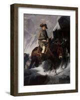 Bonaparte Crossing the Alps-Paul Hippolyte Delaroche-Framed Giclee Print