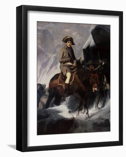 Bonaparte Crossing the Alps-Paul Hippolyte Delaroche-Framed Giclee Print