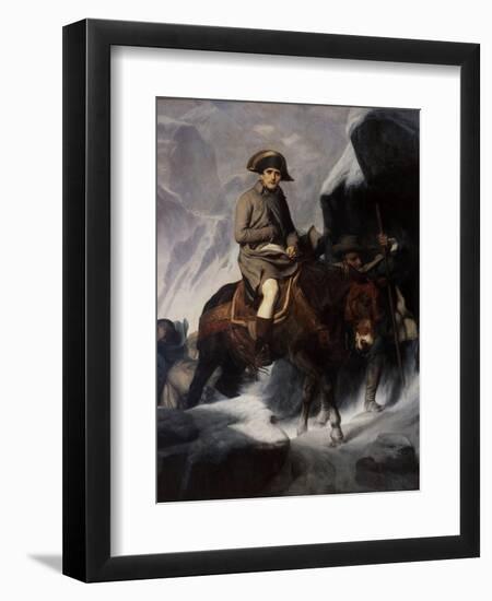 Bonaparte Crossing the Alps-Paul Hippolyte Delaroche-Framed Giclee Print