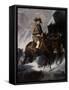 Bonaparte Crossing the Alps-Paul Hippolyte Delaroche-Framed Stretched Canvas