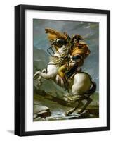 Bonaparte Crossing the Great Saint Bernard Pass, 1801-Jacques-Louis David-Framed Giclee Print