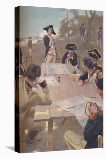 'Bonaparte Explaining His Plan for the Taking of Toulon, 1793', (1896)-Unknown-Stretched Canvas