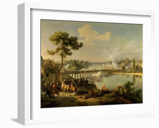 Bonaparte Issuing Orders in Battle of Lodi, May 10, 1796, Italian Campaign Against Austria-Louis Francois Lejeune-Framed Art Print