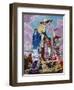 Bonaparte, Restorer of Religion and Supporting the Cross, Allegory on the Concordat, 1802-null-Framed Giclee Print