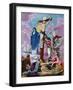 Bonaparte, Restorer of Religion and Supporting the Cross, Allegory on the Concordat, 1802-null-Framed Giclee Print