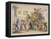 Bonaparte's Coach on Show at Bullock's Museum, Piccadilly, Westminster, London, 1835-George Cruikshank-Framed Stretched Canvas