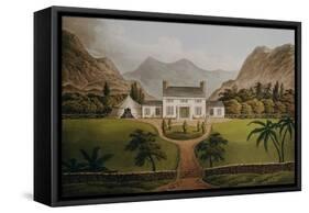 Bonaparte's Mal-Maison at St. Helena, 1821-John Hassell-Framed Stretched Canvas