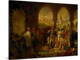 Bonaparte Visits the Plague-Ridden of Jaffa, Painted 1804-Antoine-Jean Gros-Stretched Canvas