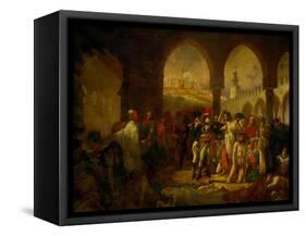 Bonaparte Visits the Plague-Ridden of Jaffa, Painted 1804-Antoine-Jean Gros-Framed Stretched Canvas