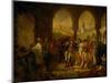 Bonaparte Visits the Plague-Ridden of Jaffa, Painted 1804-Antoine-Jean Gros-Mounted Giclee Print