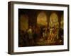 Bonaparte Visits the Plague-Ridden of Jaffa, Painted 1804-Antoine-Jean Gros-Framed Giclee Print