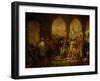 Bonaparte Visits the Plague-Ridden of Jaffa, Painted 1804-Antoine-Jean Gros-Framed Giclee Print