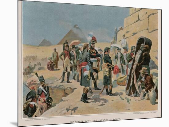 Bonaparte with the Savants in Egypt-Maurice Henri Orange-Mounted Giclee Print