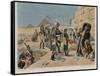 Bonaparte with the Savants in Egypt-Maurice Henri Orange-Framed Stretched Canvas