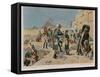Bonaparte with the Savants in Egypt-Maurice Henri Orange-Framed Stretched Canvas
