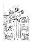 Francis of Assisi-Bonaventura Berlingheri-Framed Giclee Print