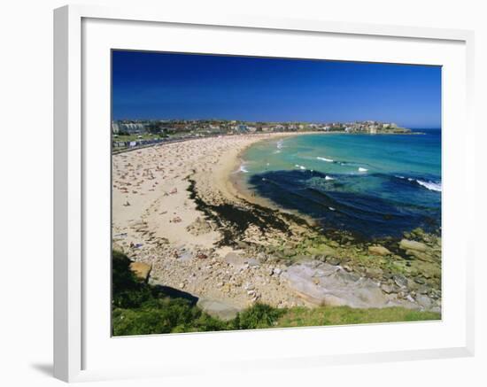 Bondi Beach, One of the City's Southern Ocean Suburbs, Sydney, New South Wales, Australia-Robert Francis-Framed Photographic Print